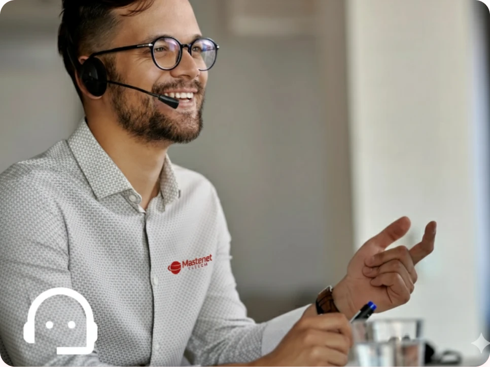 Atendente de suporte da Masternet